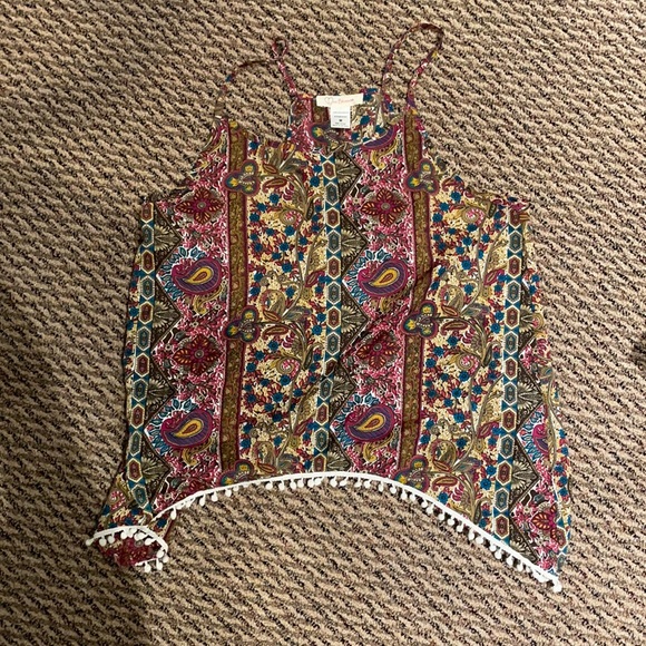 Love blossom split back tank top - Picture 2 of 5